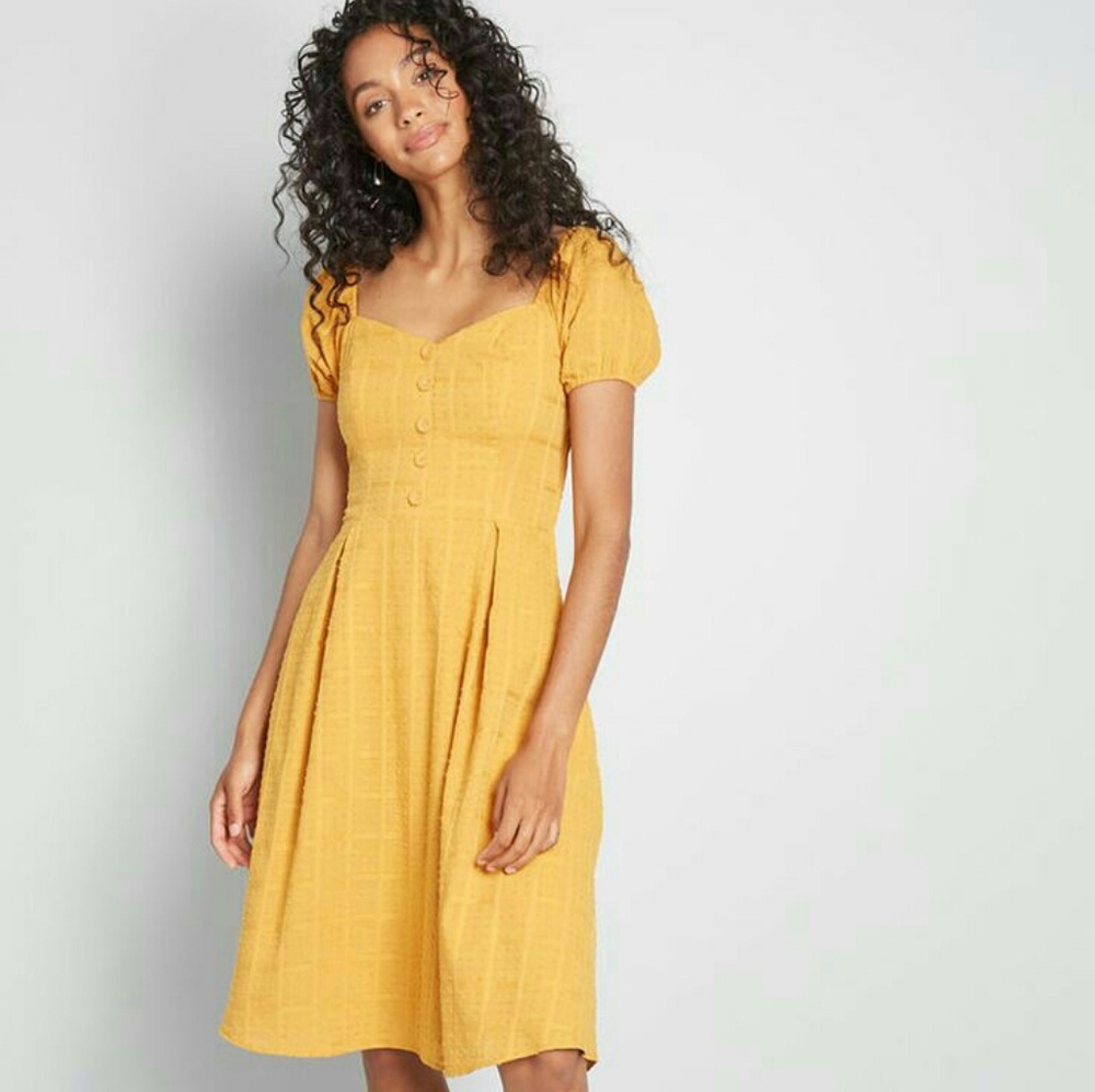 New Yellow Modcloth Dress